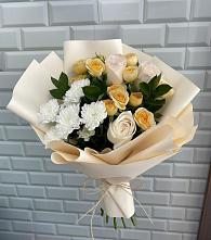 Букет цветов из:  Розы и Хризантемы в Земетчино