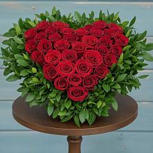 Цветочная композиция из Розы в виде сердца #REPLACE_PRED# Земетчино