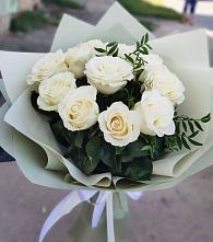 Букет Белые розы Проуд #REPLACE_PRED# Земетчино