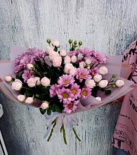 Букет цветов из:  Розы и Хризантемы #REPLACE_PRED# Земетчино