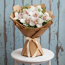 Букет цветов из:  Орхидеи и Розы в Земетчино